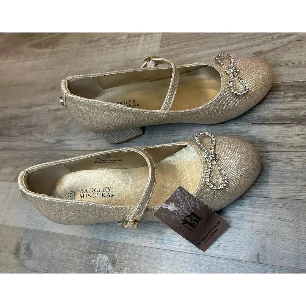 Badgley Mischka Girls Dress Shoes Size 13